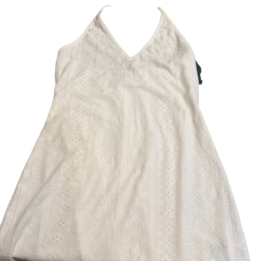 Wild Fable Women's White Sleeveless Halter Eyelet Dress - Size XXS - NWT
